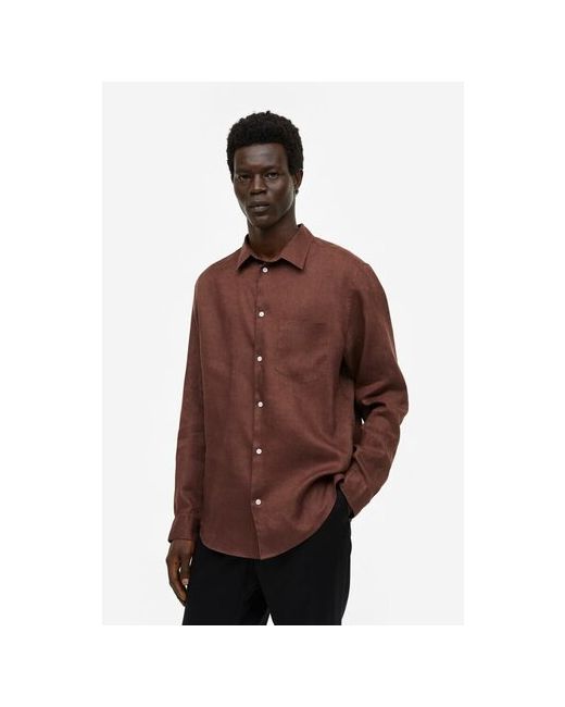 H & M Essentials 17 льняная рубашка XXL