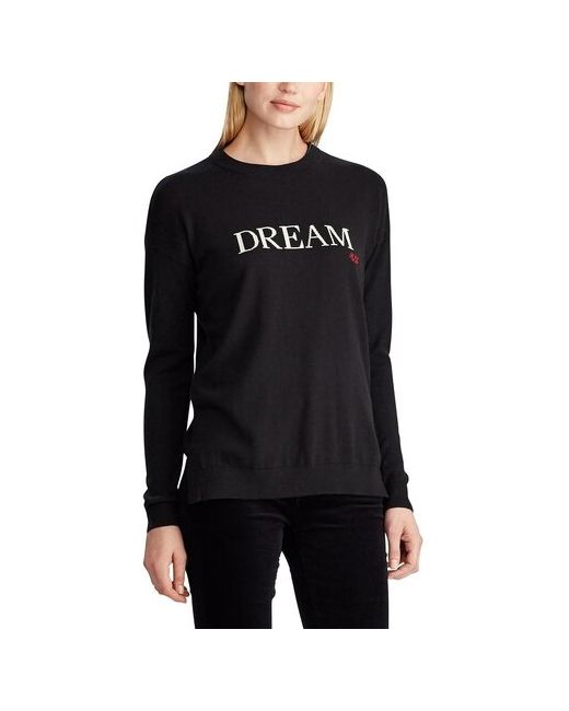Ralph Lauren Свитшот S со спущенным плечом и белой надписью Dream на груди