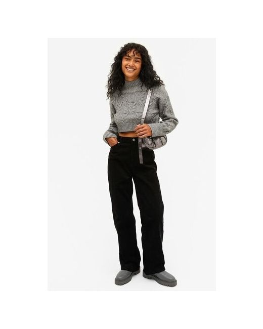 Monki Широкие вельветовые брюки с завышенной талией Yoko 36