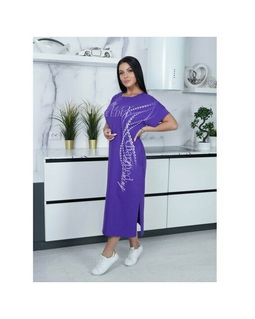 LikeTeks платье Маррокеш длинное с принтом больших размеров хлопок р-р 58