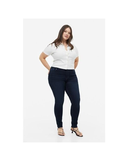 H & M корректирует обычные джинсы темно 54