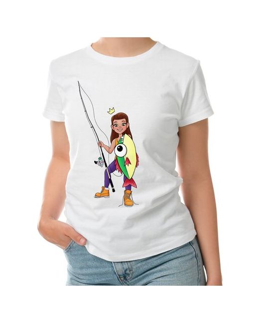 Roly футболка Девушка на рыбалке XL