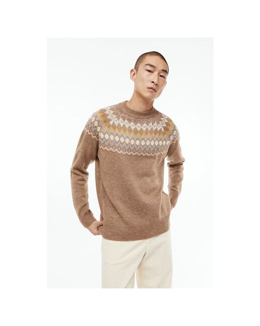 H & M Жаккардовый свитер свободного кроя темно-/разноцветный M