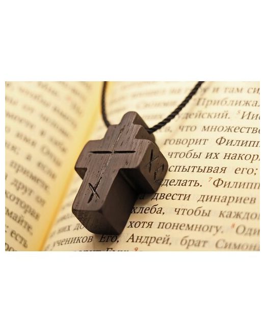 Мистории Крест ручной работы нательный крест из венге
