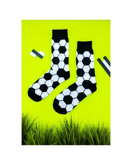 2Beman Носки черно Футбольный мяч р.38-45 носки с приколами для подарка спортивные