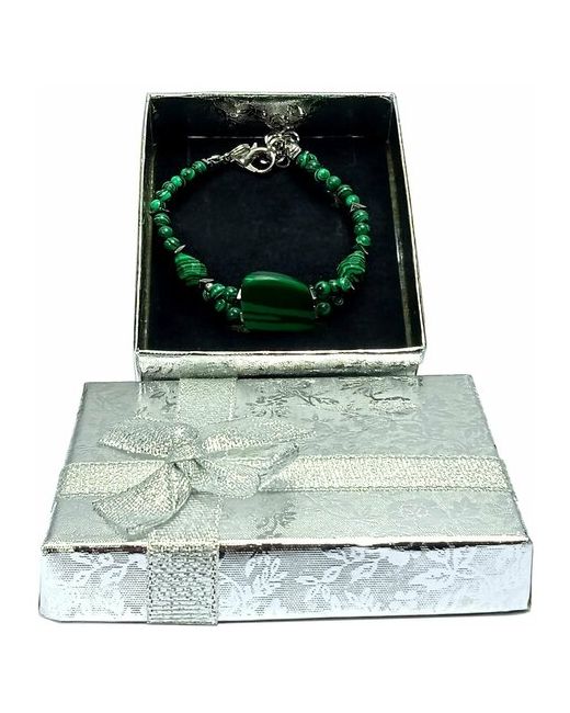 AV Jewelry Браслет из натурального малахита ручной работы размер 15-18 подарок маме девушке