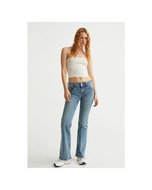 H & M Расклешенные низкие джинсы светло 42