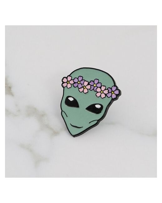 Bag & You Значок BagYou металлический Инопланетянин зеленый
