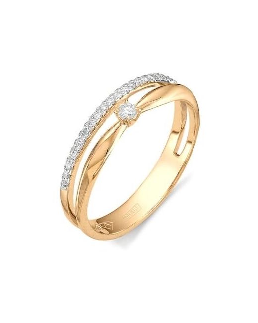 Алькор Золотое кольцо с бриллиантами 11577-100 размер 185