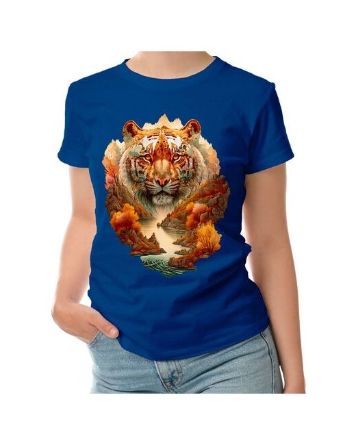 Roly футболка Тигр в технике двойной экспозиции S