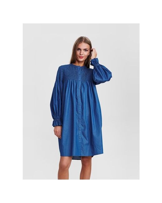 Numph Платье NÜMPH Silhouettes модель 701565.3013 Medium Blue Denim размер 44