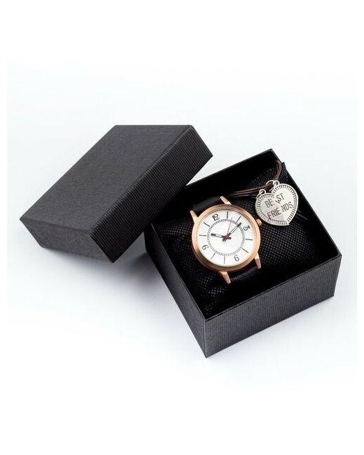 Сима-ленд Подарочный набор 2 в 1 Карини наручные часы и браслет d-3 см