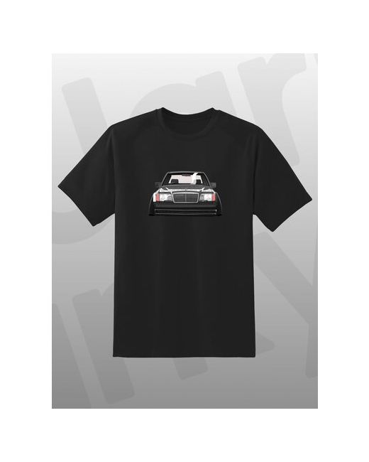 Jarky Модная черная футболка с принтом Стильный Мерседес Стенс Базовые оверсайз размеры Стильная надпись со смыслом Хлопок