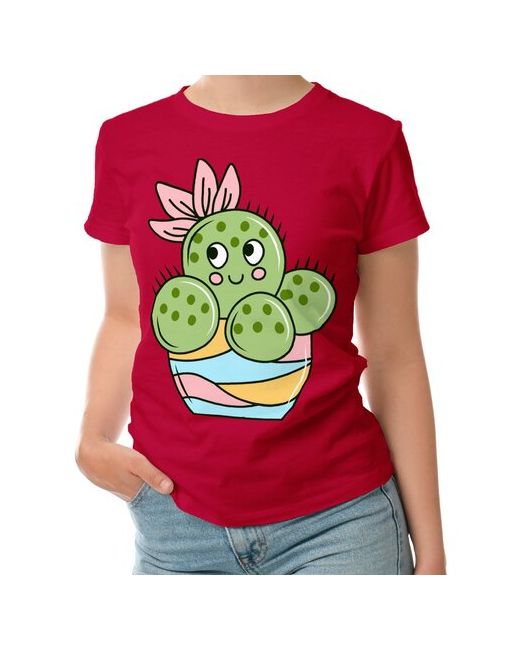 Roly футболка Улыбчивый кактус с цветком L