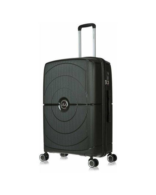 L'Case Чемодан на колесах Lcase Doha. Большой L полипропилен 75 см 97 л. Дорожный чемодан колесиках для путешествий и поездок.