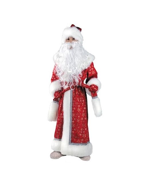 RecoM Карнавальный костюм Дед Мороз плюш пальто рукавицы шапка р. 32 рост 128 см