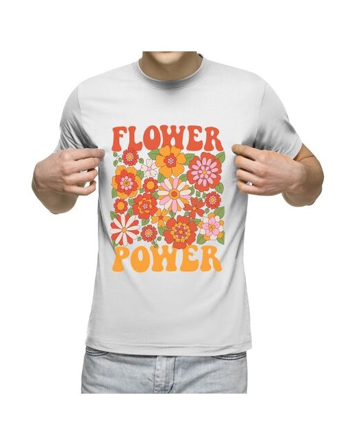US Basic футболка Flower power Сила в цветах S