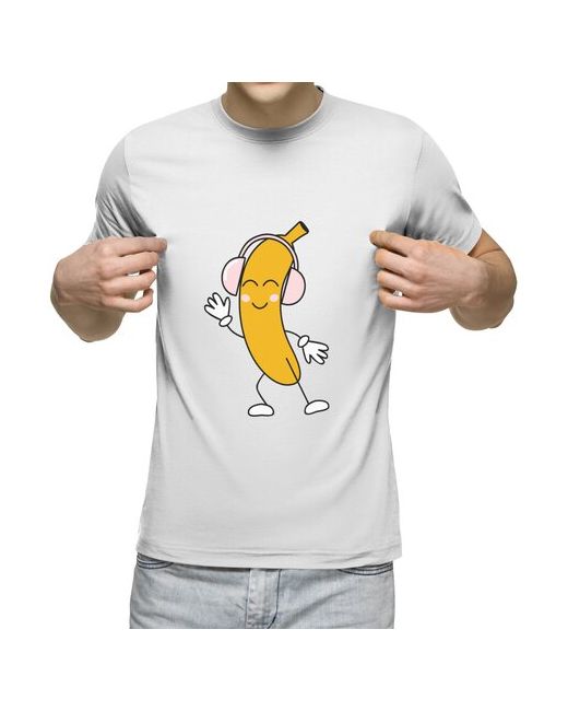 US Basic футболка Банан слушает музыку S