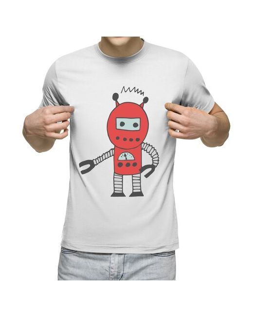 US Basic футболка робот красный L