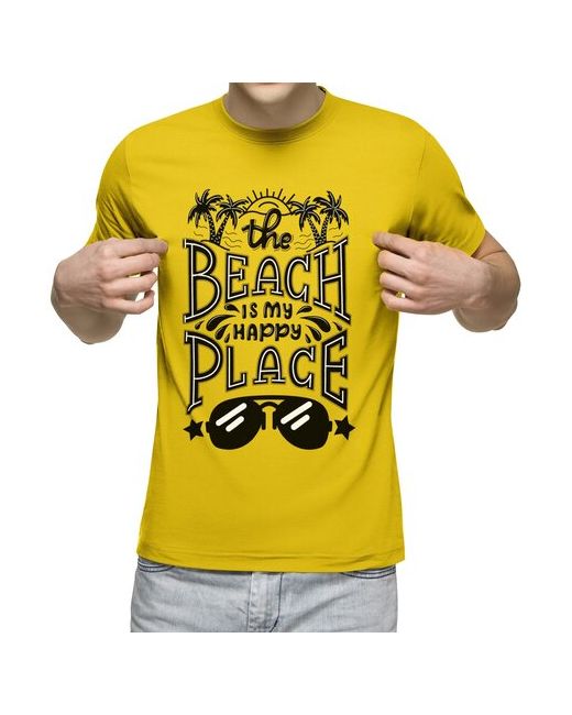 US Basic футболка Пляж это мое счастливое место S