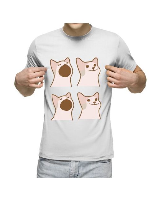 US Basic футболка Мем котик Pop Cat XL