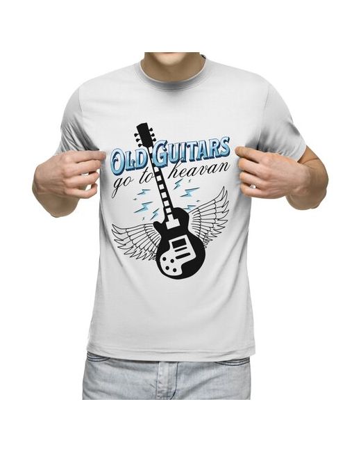 US Basic футболка Рок гитара гитары попадают в рай S