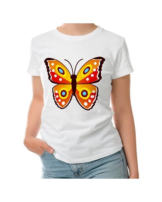 Roly футболка Красная мультяшная бабочка M