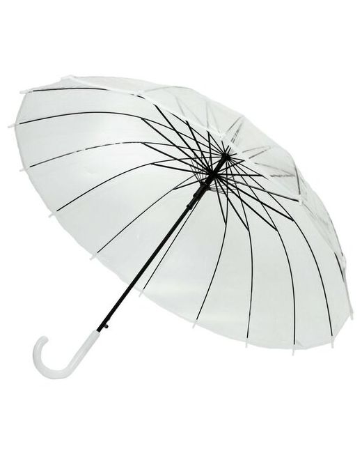 Universal зонт трость 16 спиц автомат поливинил прозрачный купол 94 см. UN688-01