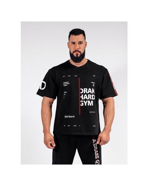 A.Drake Спортивная футболка A3-black оверсайз 62