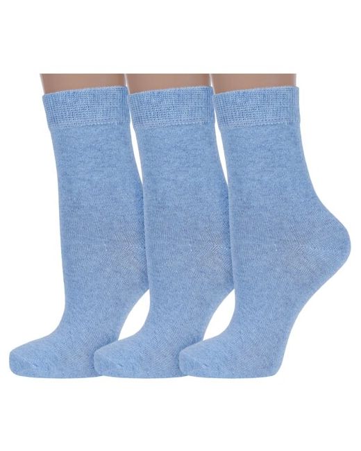 Борисоглебский трикотаж Комплект из 3 пар женских носков 4 меланж размер 23