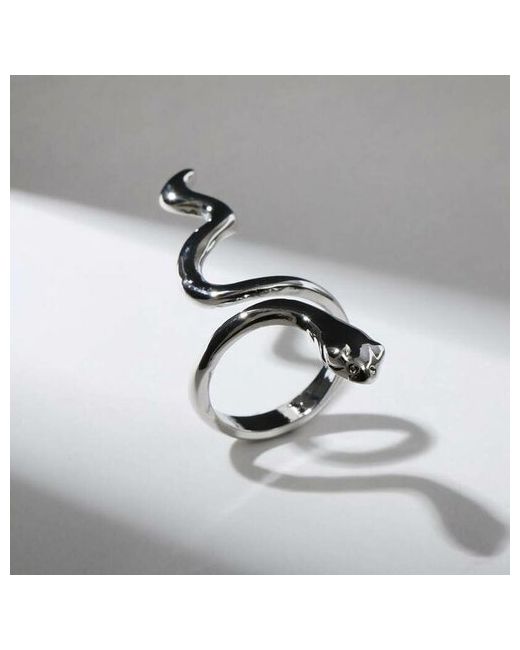 NewStore Кольцо незамкнутое Queen fair Змея гладкая серебристое 1 шт.