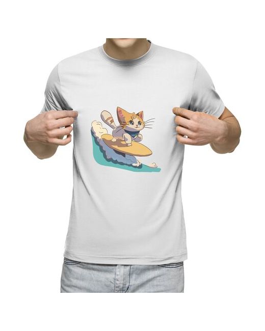 US Basic футболка Котёнок на волне M