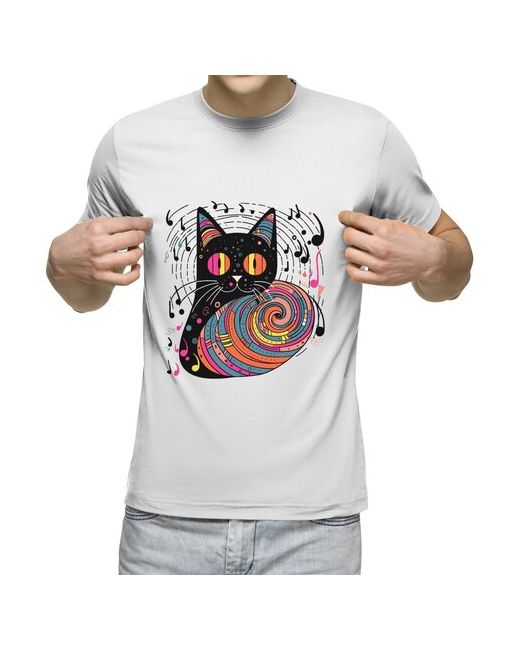 US Basic футболка Музыкальная кошка L