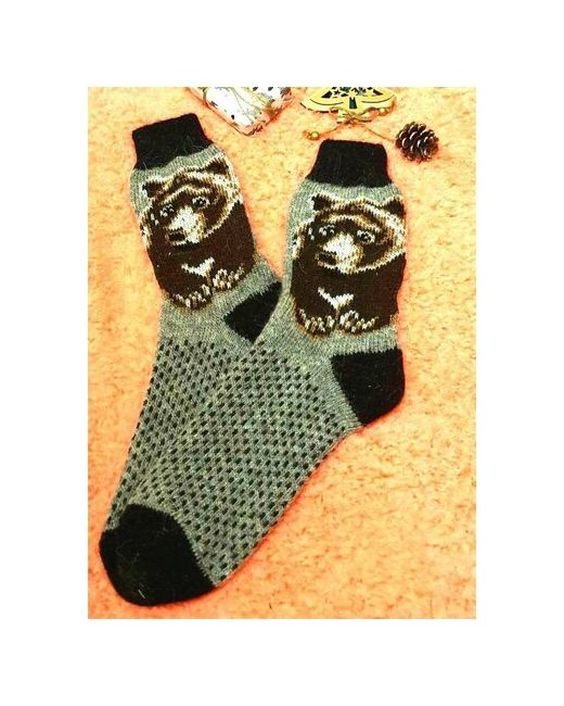 Рассказовские (тамбовские) носки Тамбовские шерстяные носки Медведь размер 41-44