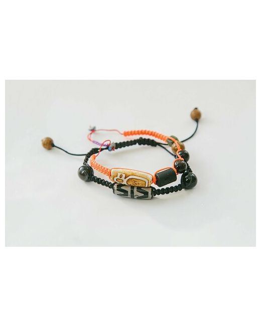 Magical Bracelets Парный шамбала нейро-браслет с натуральным камнем агат коралл нефрит бусиной знака зодиака Овен 17-23 см