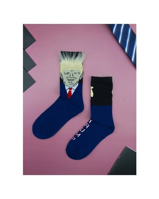 2Beman Носки с приколами Трампом волосами р.38-44 носки