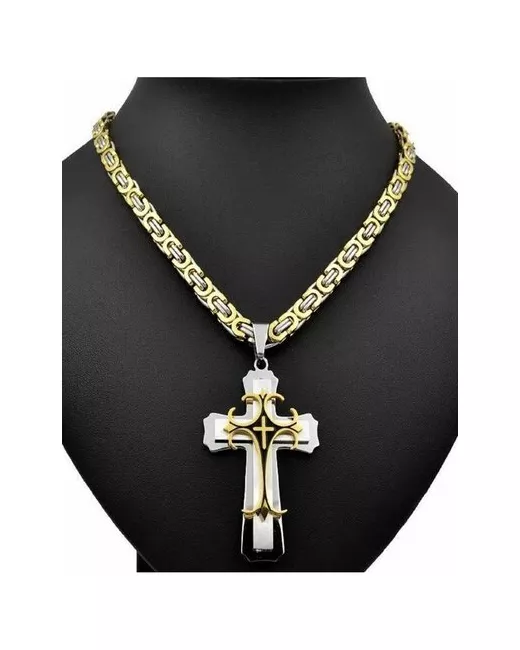 Onix_jewellery Цепочка с крестиком нержавеющая сталь подарок