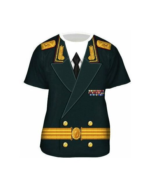 Подарки Мужская футболка Генерал-майор размер 54