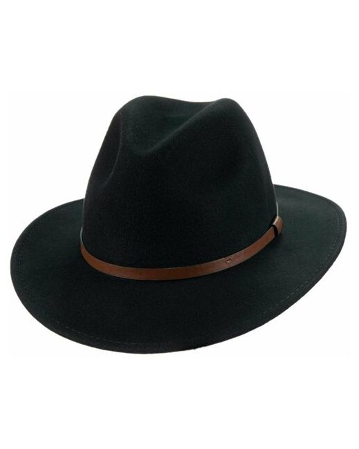 Hathat Светло-коричневая шляпа Australian Fedora с кожаным ремешком
