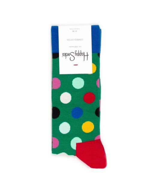 Happy Socks Носки с горошинами Big Dot Green/Multicolor 36-40