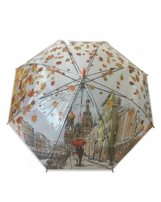 Galaxy Of Umbrellas Зонт-трость Осенний Петербург полуавтомат прозрачный