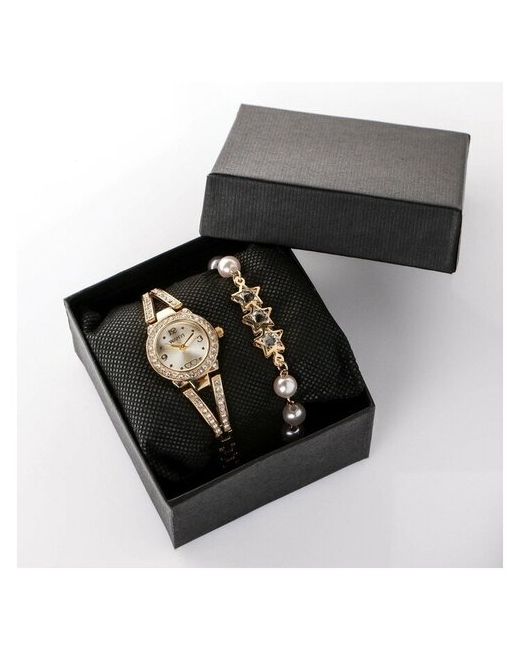 Сима-ленд Подарочный набор 2 в 1 Sifoe наручные часы и браслет 4483218