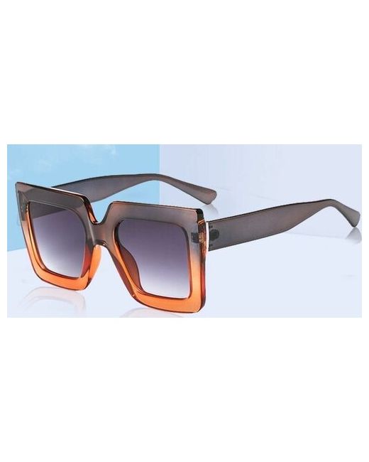 Без бренда Винтажные Квадратные Солнцезащитные очки брендовые Модные солнцезащитные в большой оправе винтажные для UV400