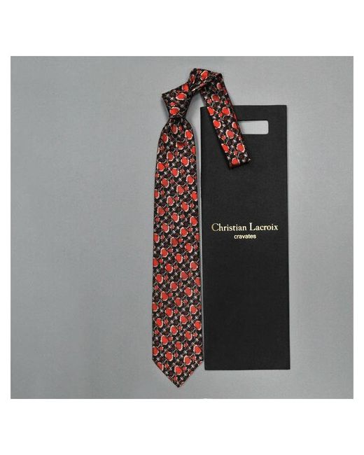Christian Lacroix Темно галстук с дизайнерским узором 836702
