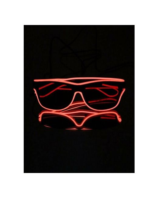 Riota Карнавальные неоновые светодиодные светящиеся очки с подсветкой на Хэллоуин Неон