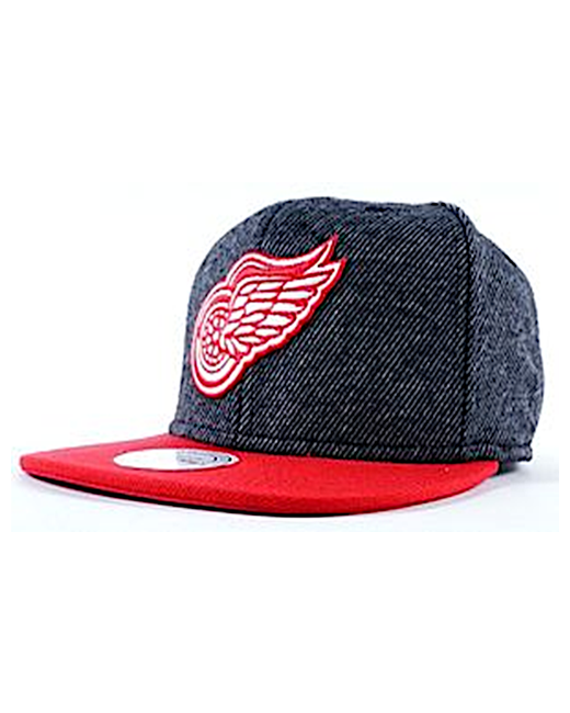 Mitchell&Ness Бейсболка Reverse Wool SB Detroit Red Wings черный MN-NHL-EU146-DETRED-BLK