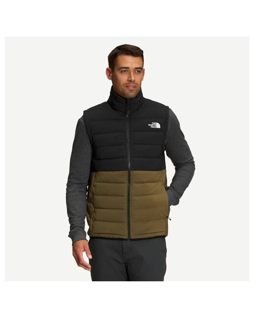 The North Face Жилет пуховый Belleview Stretch Down M L black/military olive