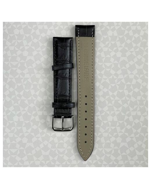 Mivo-World Ремешок для часов кожаный 20 22 24 26 мм черный браслет
