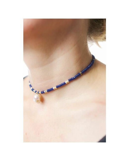 Carolon Чокер ожерелье для Дизайнерское украшение на шею Колье из жемчуга и бисера 35 см