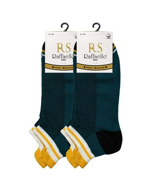Raffaello Socks Носки Raffaello короткие зеленые 41-44 комплект 2 пары